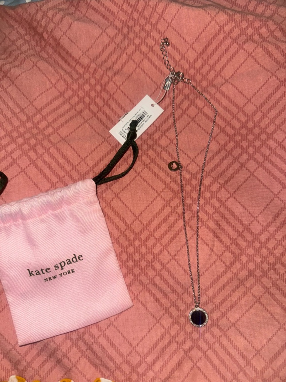 Kate Spade New York Silver Necklace with multiple Charms